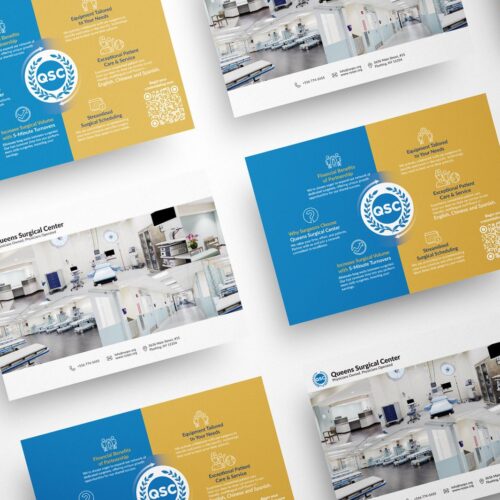 Queens Surgical Center Postcard Design